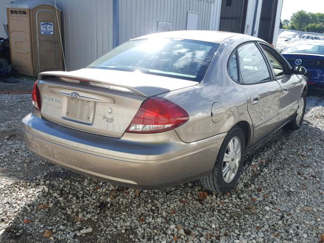 1FAFP56S24G128822 - 2004 FORD TAURUS SEL GOLD photo 4