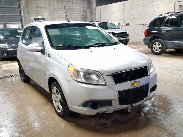 KL1TD66E29B377185 - 2009 CHEVROLET AVEO LS SILVER photo 1