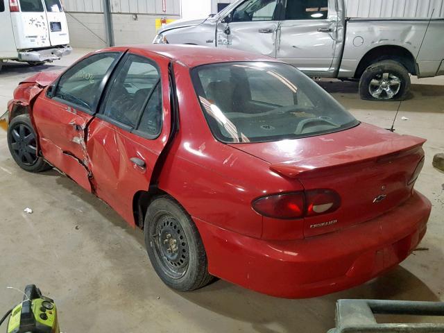 1G1JC524017219955 - 2001 CHEVROLET CAVALIER B RED photo 3