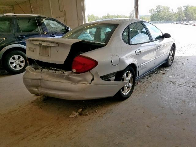 1FAFP55U52A109345 - 2002 FORD TAURUS SES SILVER photo 4