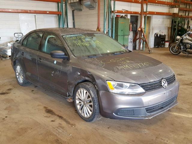 3VW1K7AJXBM334872 - 2011 VOLKSWAGEN JETTA BASE GRAY photo 1