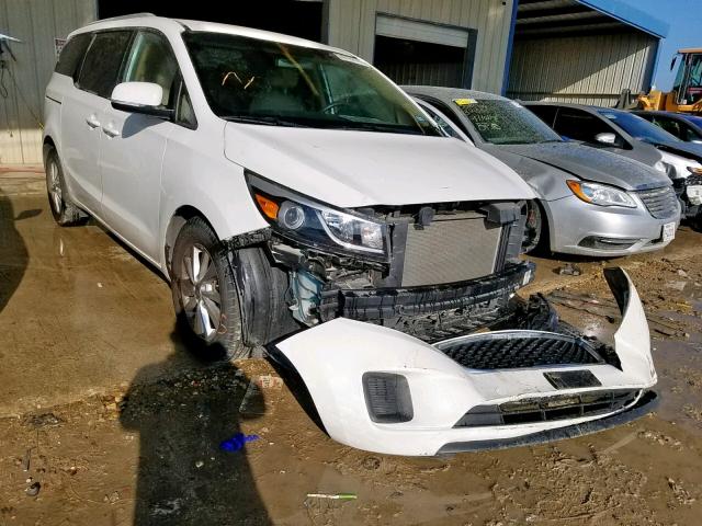 KNDMB5C13F6044349 - 2015 KIA SEDONA LX WHITE photo 1