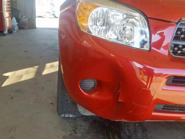 JTMBD35VX65012560 - 2006 TOYOTA RAV4 RED photo 9