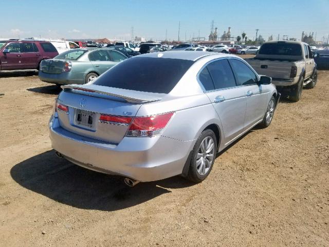 1HGCP3F85CA015844 - 2012 HONDA ACCORD EXL SILVER photo 4