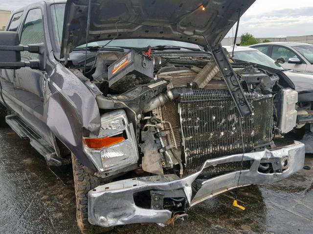 1FTWW31R58ED35633 - 2008 FORD F350 SRW S GRAY photo 9