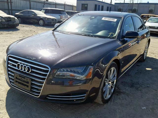 WAURGAFD2DN033008 - 2013 AUDI A8 L QUATT BROWN photo 2