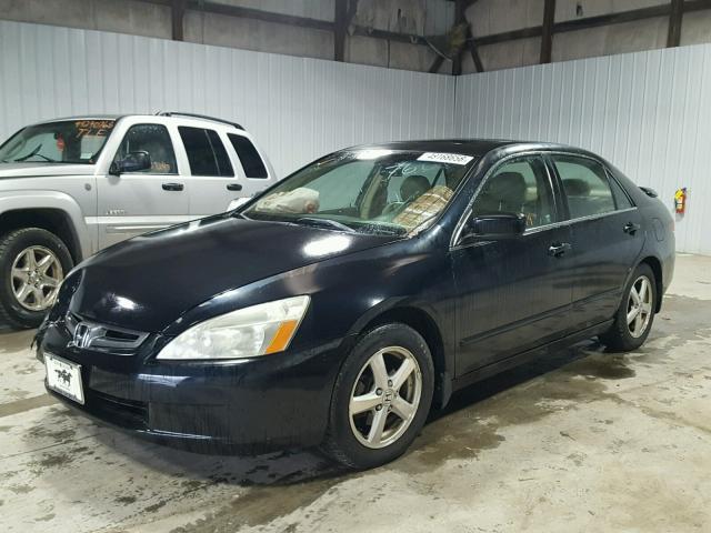 1HGCM56834A007666 - 2004 HONDA ACCORD EX BLACK photo 2