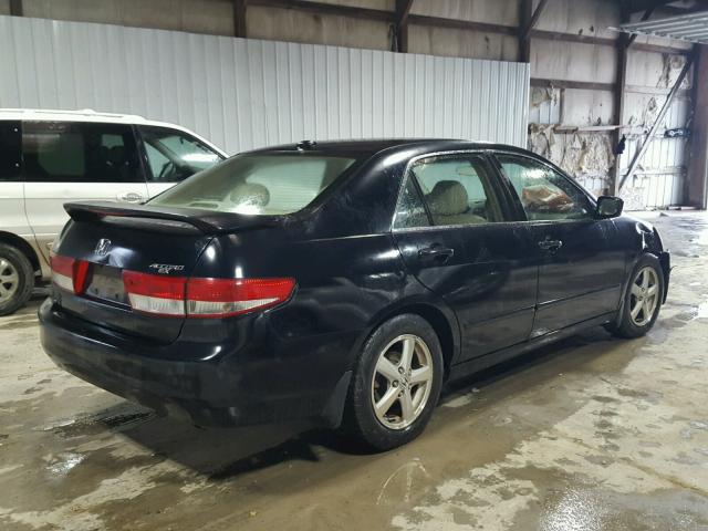 1HGCM56834A007666 - 2004 HONDA ACCORD EX BLACK photo 4