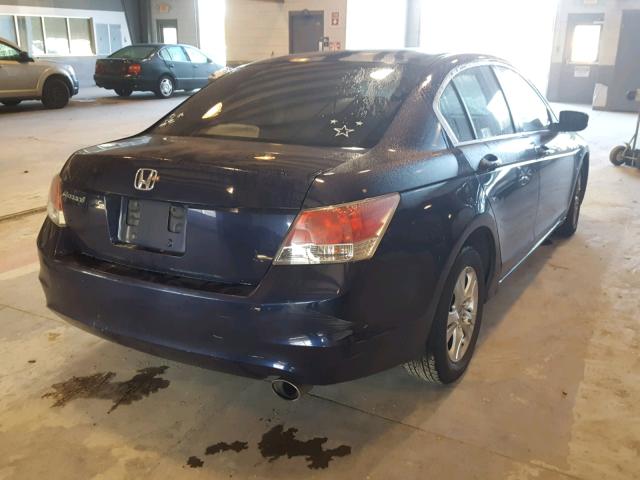 1HGCP26448A103198 - 2008 HONDA ACCORD LXP BLUE photo 4