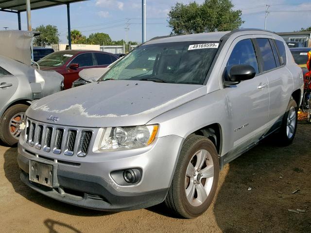 1J4NF1FBXBD235000 - 2011 JEEP COMPASS SP SILVER photo 2