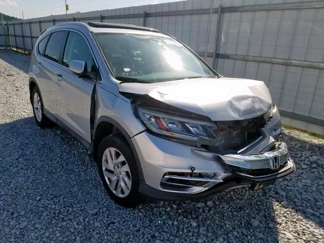 2HKRM4H74FH600827 - 2015 HONDA CR-V EXL SILVER photo 1