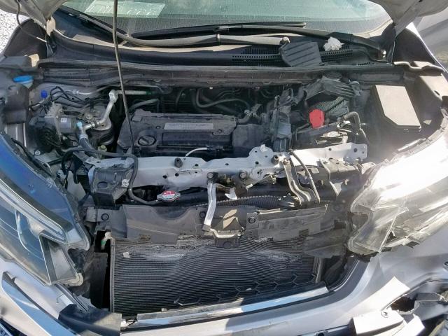 2HKRM4H74FH600827 - 2015 HONDA CR-V EXL SILVER photo 7