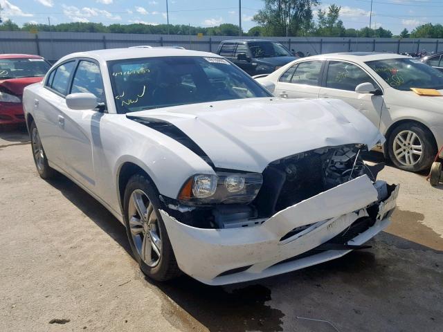 2C3CDXJG1DH584646 - 2013 DODGE CHARGER SX WHITE photo 1