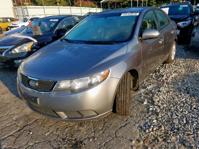 KNAFU4A24A5864945 - 2010 KIA FORTE EX GRAY photo 2