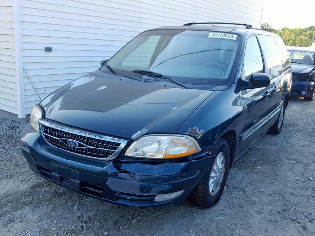 2FMDA534XYBA38755 - 2000 FORD WINDSTAR S GREEN photo 2