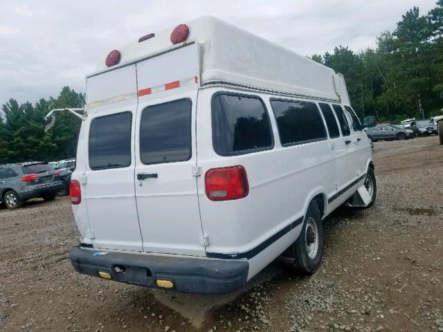 2B7LB31ZX2K126549 - 2002 DODGE RAM VAN B3 WHITE photo 4