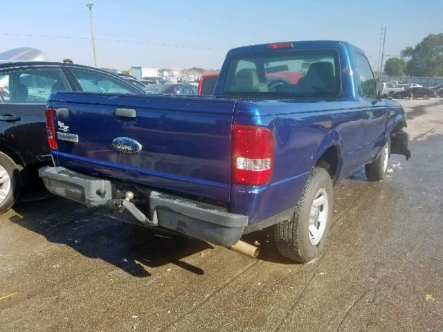 1FTYR10U58PA77242 - 2008 FORD RANGER BLUE photo 4