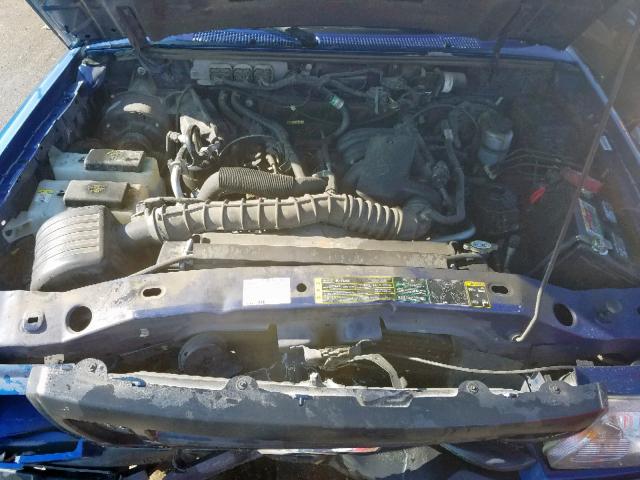 1FTYR10U58PA77242 - 2008 FORD RANGER BLUE photo 7