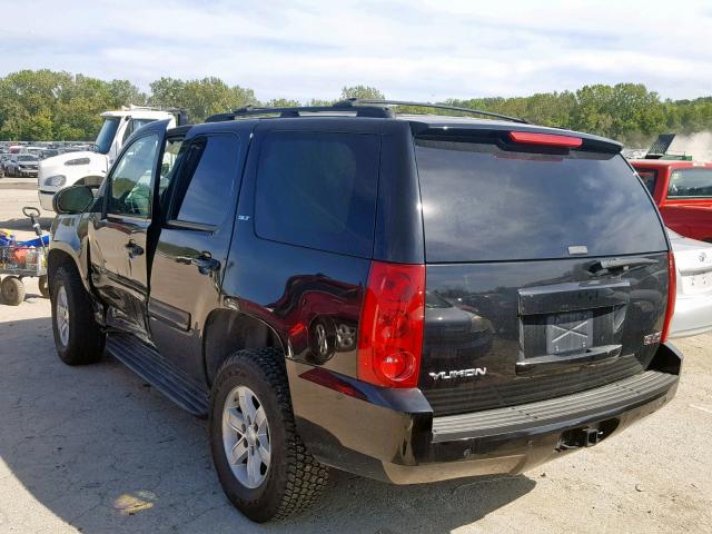 1GKFK13077R126971 - 2007 GMC YUKON BLACK photo 3