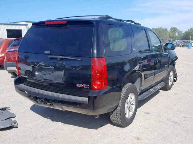 1GKFK13077R126971 - 2007 GMC YUKON BLACK photo 4