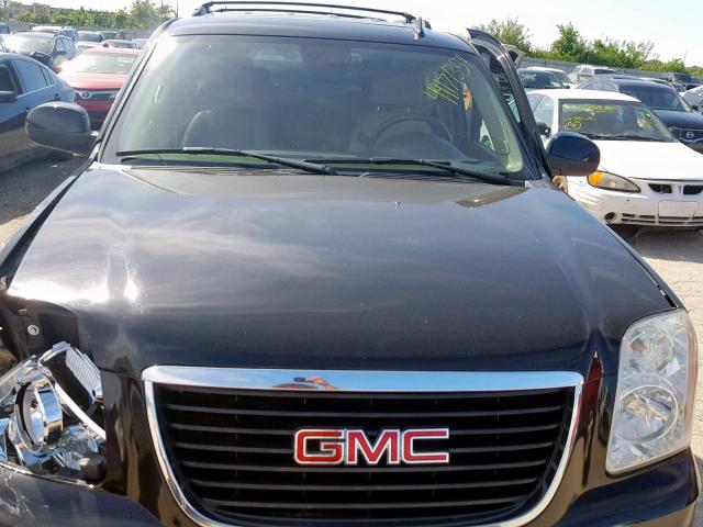 1GKFK13077R126971 - 2007 GMC YUKON BLACK photo 7