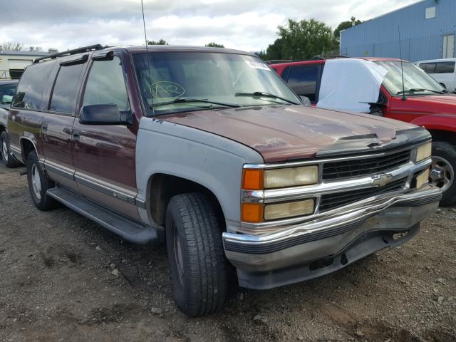 1GNFK16R3XJ301941 - 1999 CHEVROLET SUBURBAN K BURGUNDY photo 1