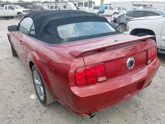 1ZVHT85H385136464 - 2008 FORD MUSTANG GT RED photo 3