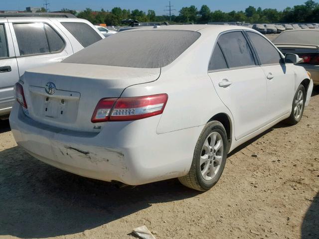 4T4BF3EK9BR160703 - 2011 TOYOTA CAMRY BASE WHITE photo 4