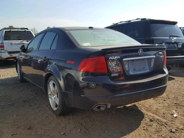 19UUA66264A037677 - 2004 ACURA TL BLACK photo 3