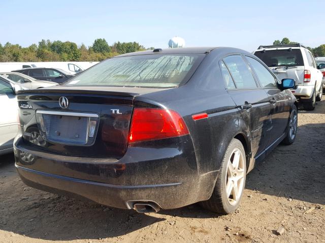 19UUA66264A037677 - 2004 ACURA TL BLACK photo 4