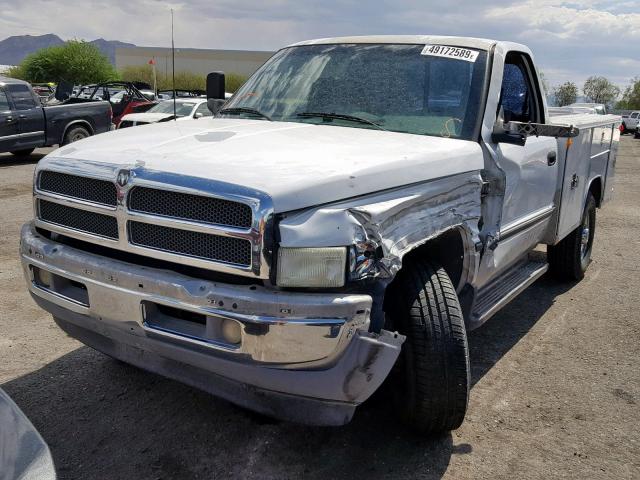 1B7KF26D6VJ551421 - 1997 DODGE RAM 2500 WHITE photo 2