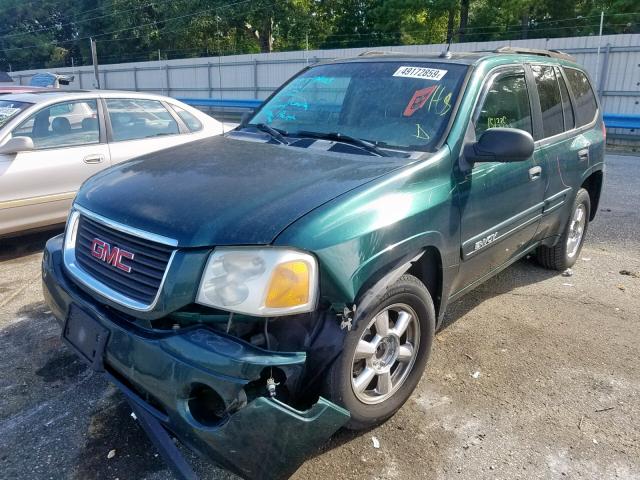 1GKDS13S152381405 - 2005 GMC ENVOY GREEN photo 2