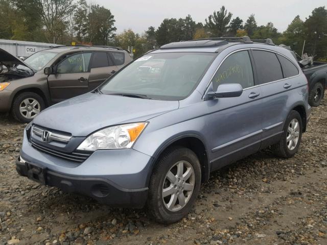 JHLRE48729C013168 - 2009 HONDA CR-V EXL BLUE photo 2