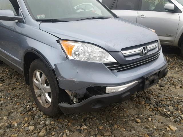 JHLRE48729C013168 - 2009 HONDA CR-V EXL BLUE photo 9