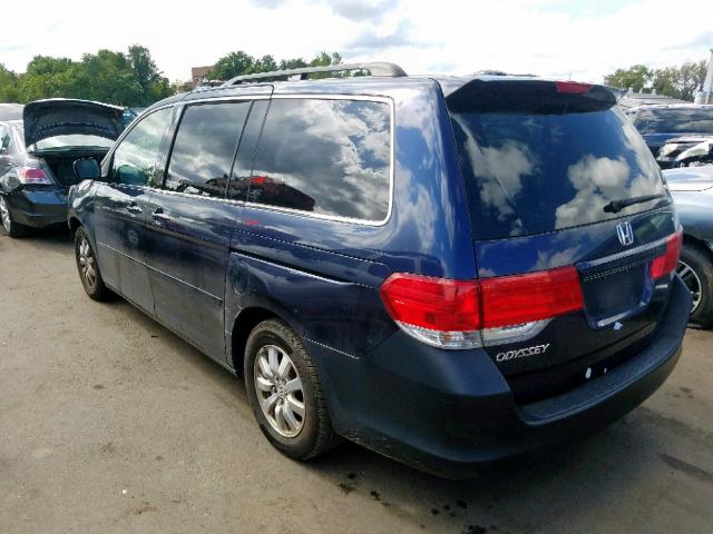 5FNRL38718B087860 - 2008 HONDA ODYSSEY EX BLUE photo 3