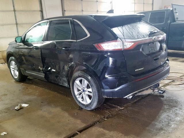 2FMPK4J90GBB31026 - 2016 FORD EDGE SEL BLACK photo 3