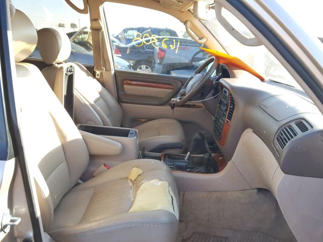 JT6HT00W7W0023886 - 1998 LEXUS LX 470 TAN photo 5