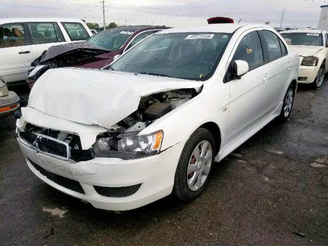 JA32U2FU3EU021572 - 2014 MITSUBISHI LANCER ES/ WHITE photo 2