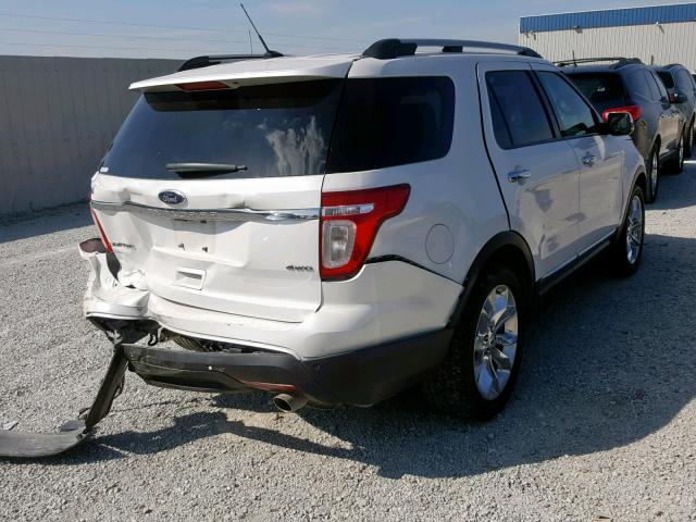 1FMHK8F83CGA27001 - 2012 FORD EXPLORER L WHITE photo 4