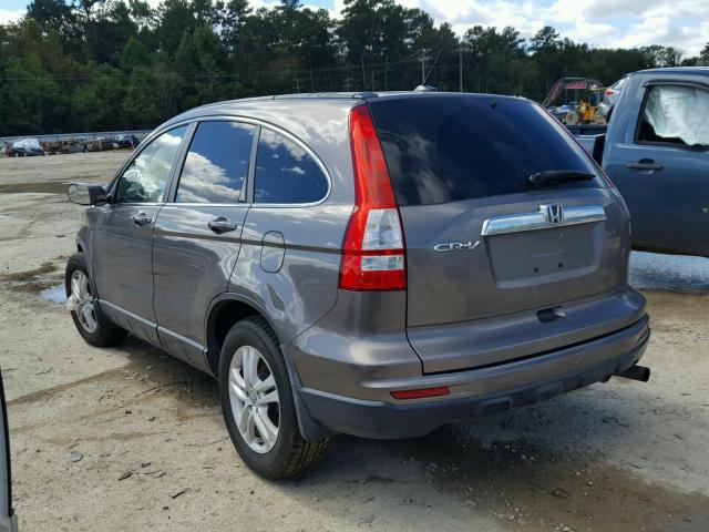 5J6RE3H76AL016418 - 2010 HONDA CR-V EXL GRAY photo 3