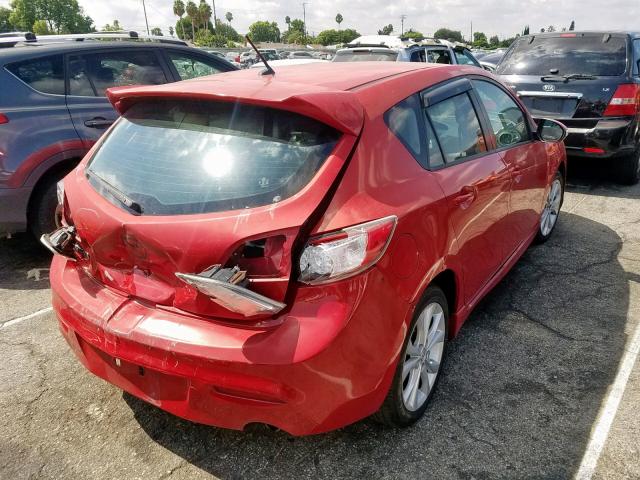 JM1BL1H66A1136949 - 2010 MAZDA 3 S RED photo 4