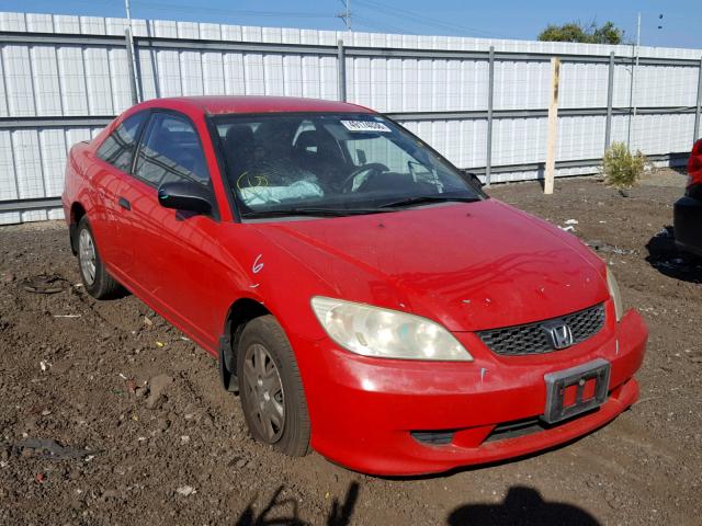 1HGEM22175L015260 - 2005 HONDA CIVIC DX V RED photo 1