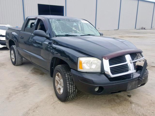 1D7HE48K26S674753 - 2006 DODGE DAKOTA QUA BLACK photo 1