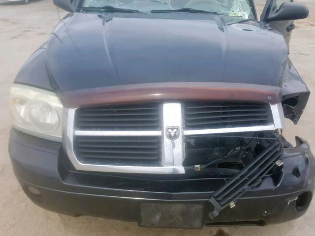 1D7HE48K26S674753 - 2006 DODGE DAKOTA QUA BLACK photo 7