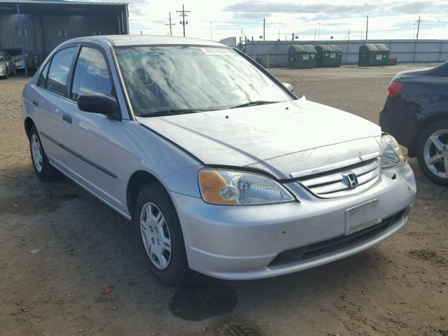 1HGES15291L077581 - 2001 HONDA CIVIC DX SILVER photo 1