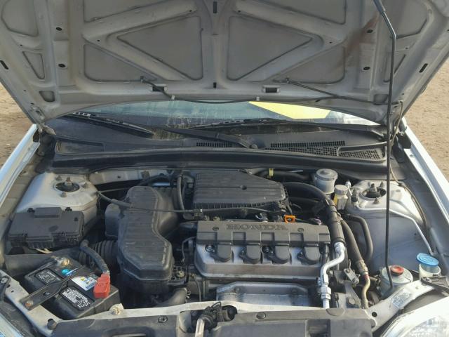 1HGES15291L077581 - 2001 HONDA CIVIC DX SILVER photo 7