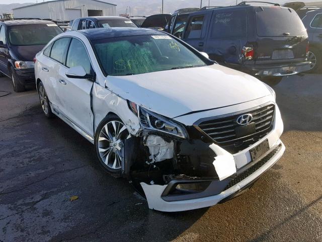 5NPE34AB8FH249890 - 2015 HYUNDAI SONATA SPO WHITE photo 1