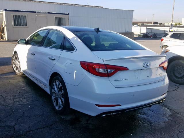 5NPE34AB8FH249890 - 2015 HYUNDAI SONATA SPO WHITE photo 3