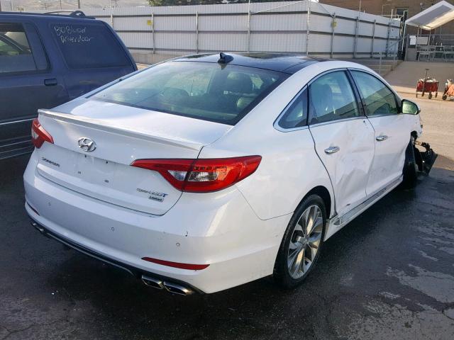 5NPE34AB8FH249890 - 2015 HYUNDAI SONATA SPO WHITE photo 4