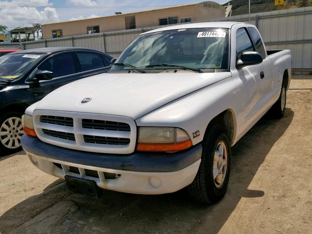 1B7GL22X8YS674683 - 2000 DODGE DAKOTA WHITE photo 2